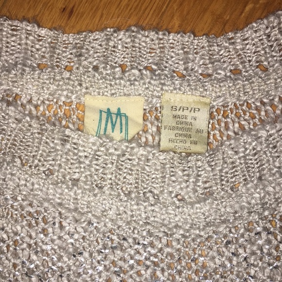 Metallic sweater 3/4 sleeves - Picture 3 of 4